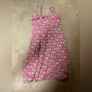 Small coral floral dress